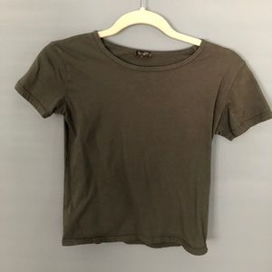 Green Crop Tee